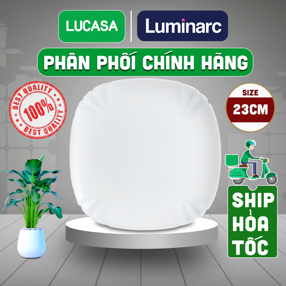 Đĩa Thủy Tinh Cường Lực Luminarc Lotusia 23cm - L3620 | Phân Phối Chính ...