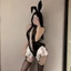 CP29 Cosplay Jumsuite thỏ dây đan ren bèo tôn dáng hở lưng quyến rũ gợi cảm CP29