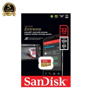 Thẻ nhớ microSDHC Sandisk Extreme 32GB 667X A1 V30 UHS-I U3 đọc 100MB/s, ghi 60MB/s (Vàng)