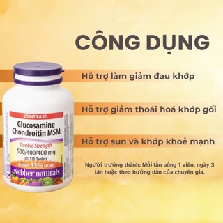 Combo kết hợp Glucosamine MSM 120 viên, Omega 3 900mg hộp 80 viên và Magnesium hộp 120 viên
