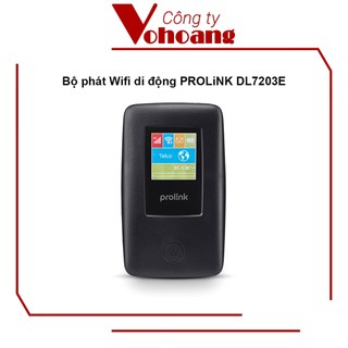 Bộ phát Wifi di động PROLiNK DL7203E dùng SIM 4G LTE 150Mbps pin 5200mAH lên tới 25h TFT 1.44" cổng RJ45 USB 2.0