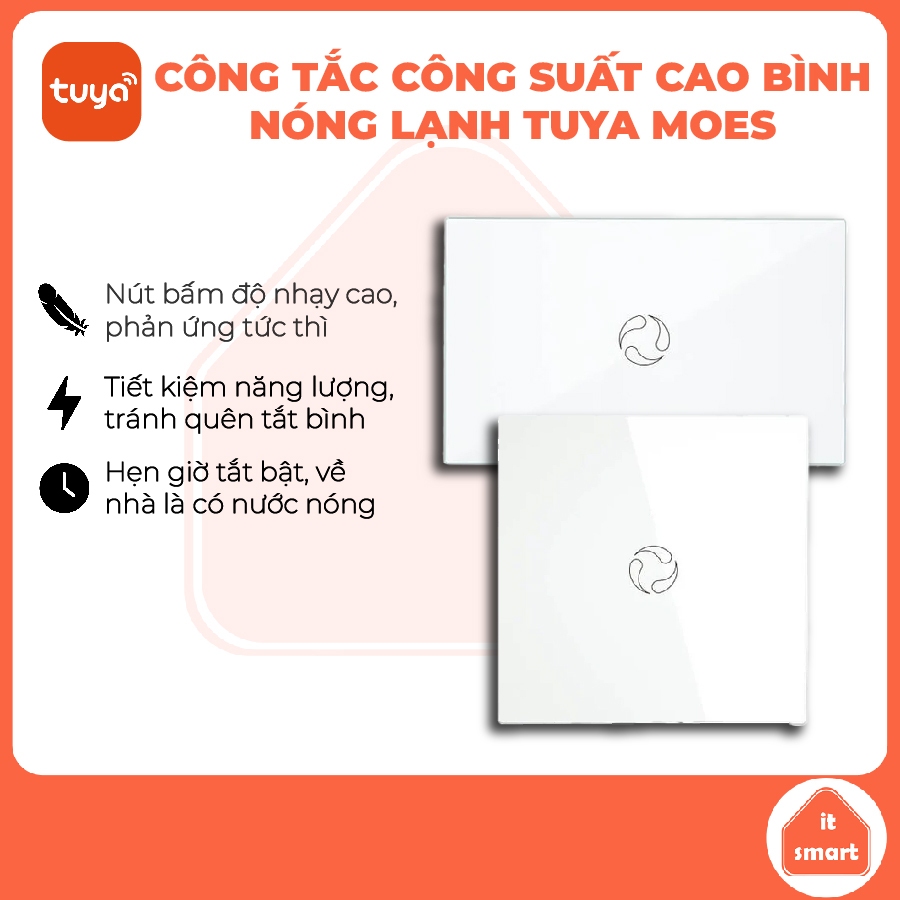 Công tắc bình nóng lạnh MOES Tuya