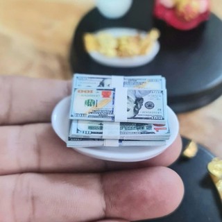 Tiền Đô mini trang trí bàn thờ thần tài thổ địa mini