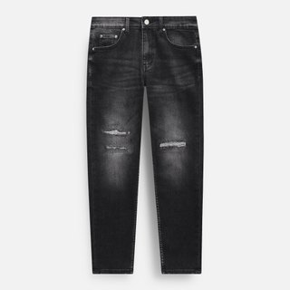 Quần Jean Nam Slim Knee Sewing Black, Chất Vải Jean Cotton Thoải Mái, QJ0100,SOME HOW STORE