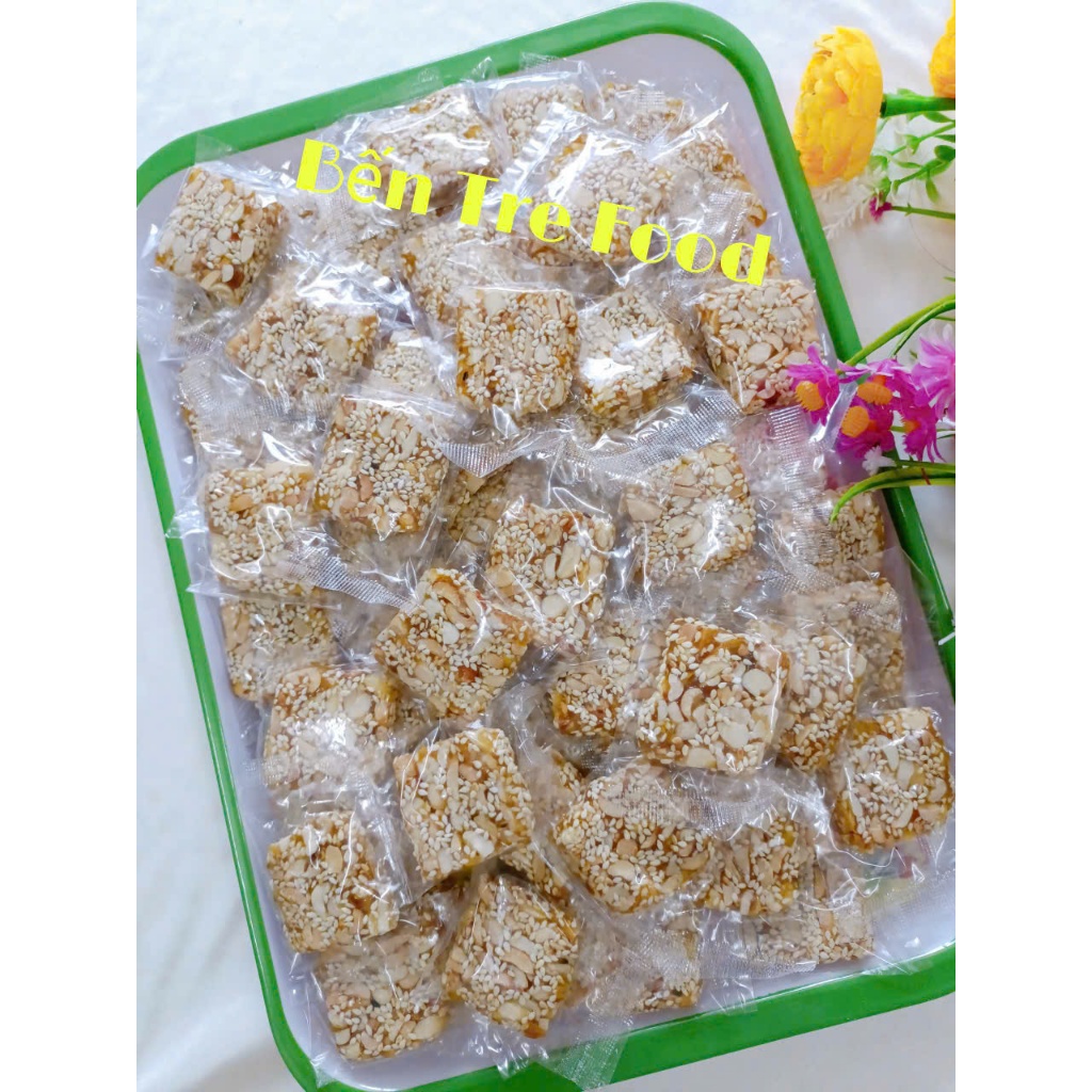 Kẹo mè xửng mềm dẻo giòn béo đậu thơm mè Bến Tre