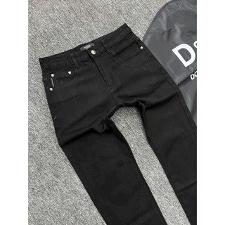 quần bò dài nam dk boutique màu đen trơn điểm nhấn hoạ tiết túi,vải dầy mềm co dãn nhẹ giữ phom bền màu,phom chuẩn 1:1