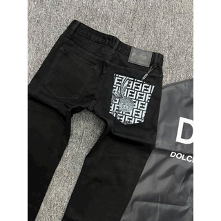 quần bò dài nam dk boutique màu đen trơn điểm nhấn hoạ tiết túi,vải dầy mềm co dãn nhẹ giữ phom bền màu,phom chuẩn 1:1