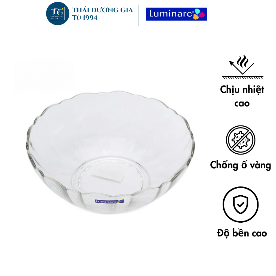 Bát thủy tinh Luminarc 18cm Arcade-531 siêu bền, an toàn, chịu nhiệt của Pháp | Thái Dương Gia