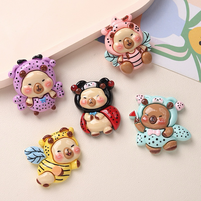 [SIZE TO] Charm Gắn Dép Corcs, Sticker, Charm DIY Hình CAPYPARA COSPLAY