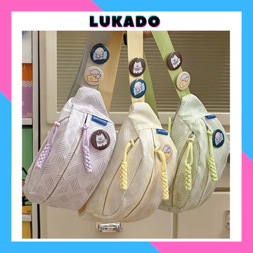 Women's Korean-Style Canvas Crossbody Bag – Multi-Pocket · TX11