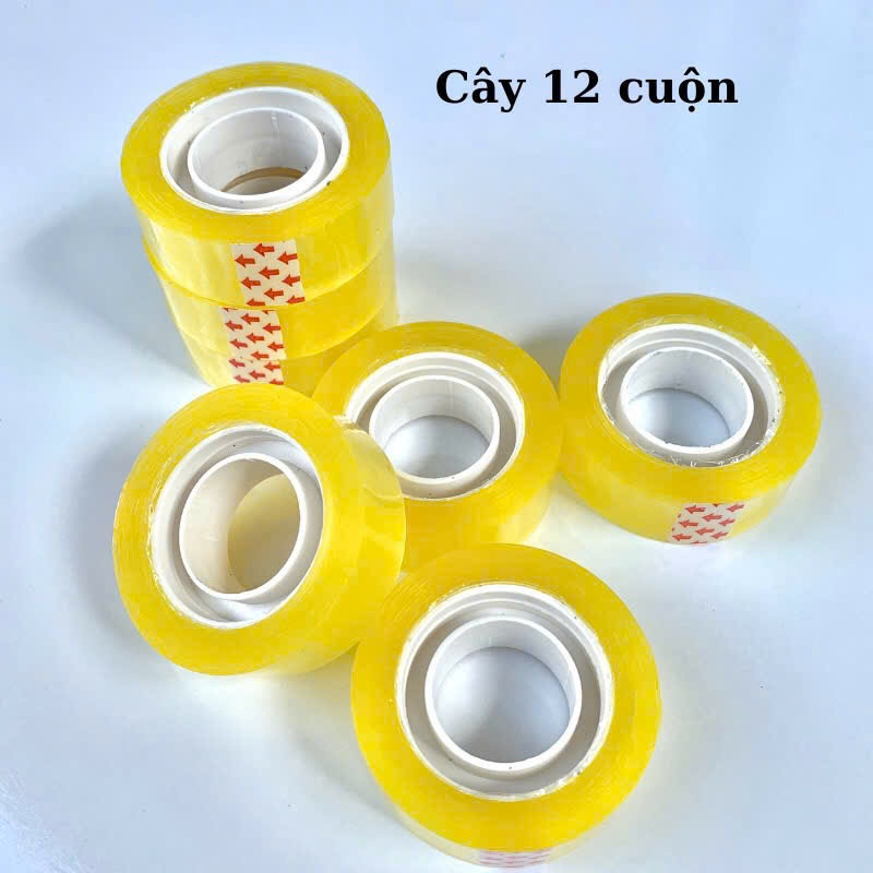 Băng dính nhỏ văn phòng, bản 1,2cm và 1,8cm (1cuộn)