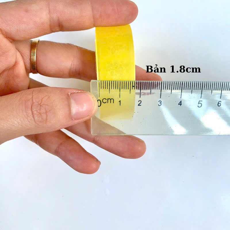 Băng dính nhỏ văn phòng, bản 1,2cm và 1,8cm (1cuộn)
