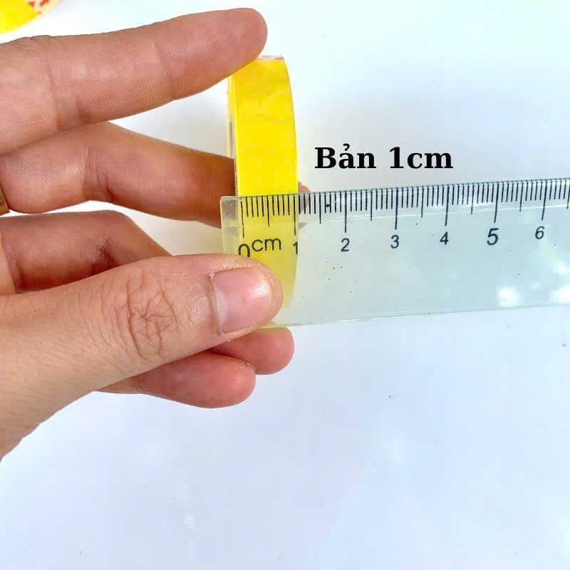 Băng dính nhỏ văn phòng, bản 1,2cm và 1,8cm (1cuộn)