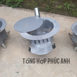( Mẫu mới) Bếp củi 4in1 , bếp củi đa năng siêu tiết kiệm nhiên liệu có ống khói đường kính 35cm