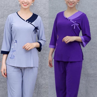 Đồ Lam Đi Chùa # Thun Tim Nơ # Đồ Bộ Nữ # Quần Áo