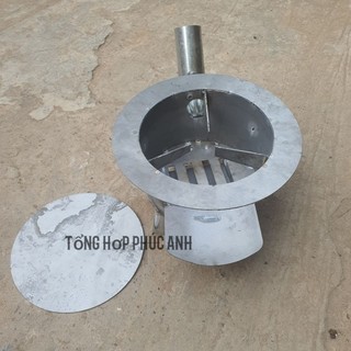 ( Mẫu mới) Bếp củi 4in1 , bếp củi đa năng siêu tiết kiệm nhiên liệu có ống khói đường kính 35cm