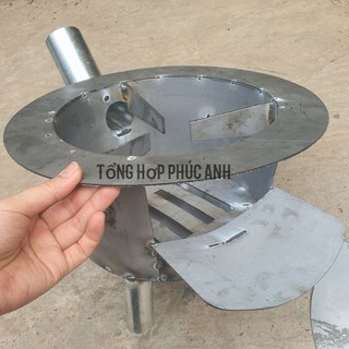 ( Mẫu mới) Bếp củi 4in1 , bếp củi đa năng siêu tiết kiệm nhiên liệu có ống khói đường kính 35cm