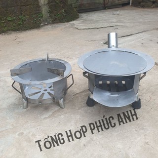 ( Mẫu mới) Bếp củi 4in1 , bếp củi đa năng siêu tiết kiệm nhiên liệu có ống khói đường kính 35cm