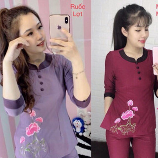Thun Phối # Đồ Bộ Nữ # Quần Áo