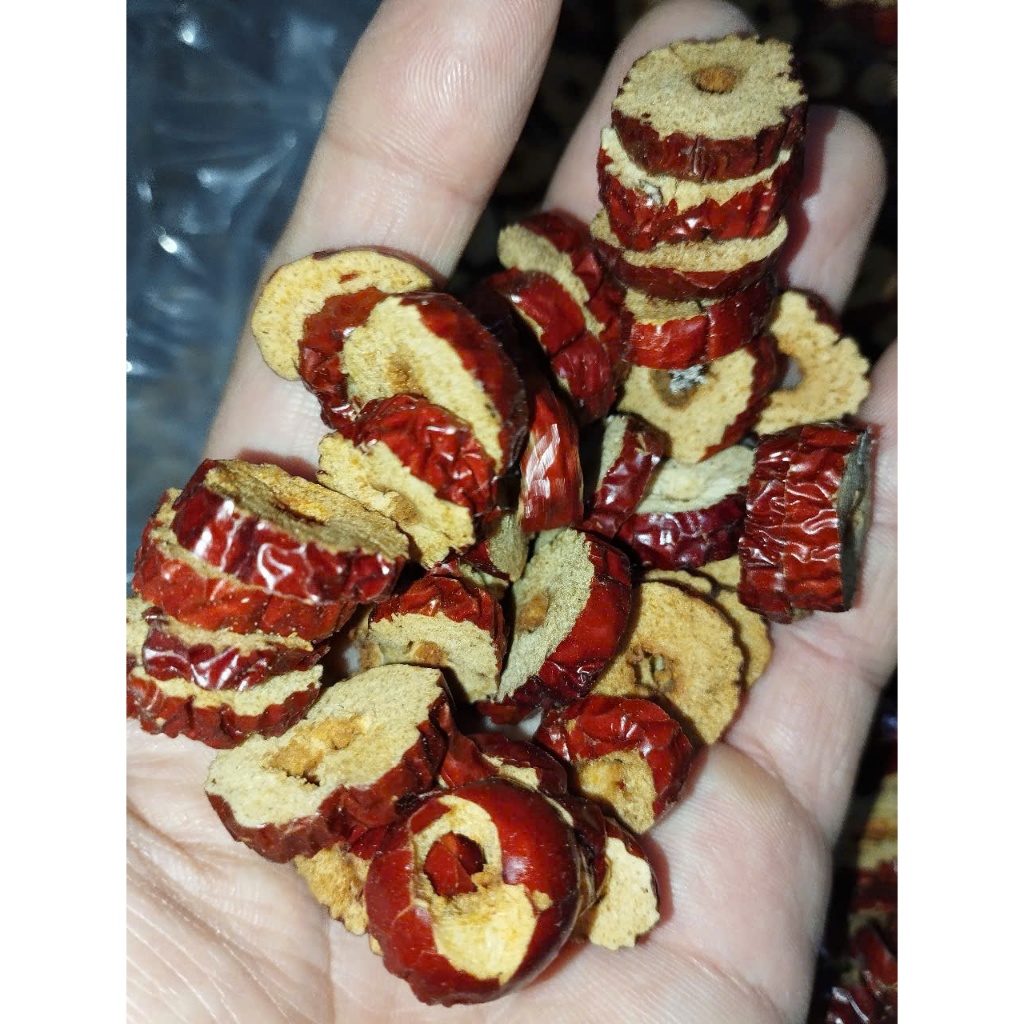 1KG TÁO ĐỎ KHÔ CẮT LÁT, nguyên liệu nấu chè dưỡng nhan, pha trà, chưng yến, bồi bổ sức khỏe _nongsangiasi