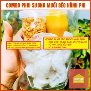 SET BÁNH TRÁNG DẺO MUỐI BÉO HÀNH PHI MUỐI RUỐC - ĂN VẶT NGON LẮC LƯ