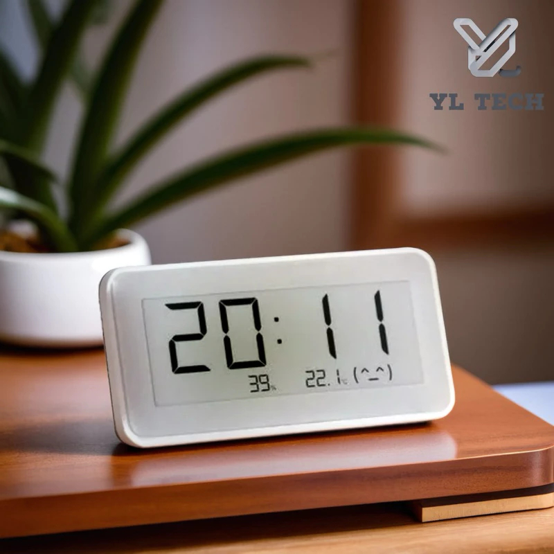 Đồng hồ kiêm cảm biến nhiệt độ và độ ẩm Mijia - Kết nối app điều khiển tự động thiết bị điện khác