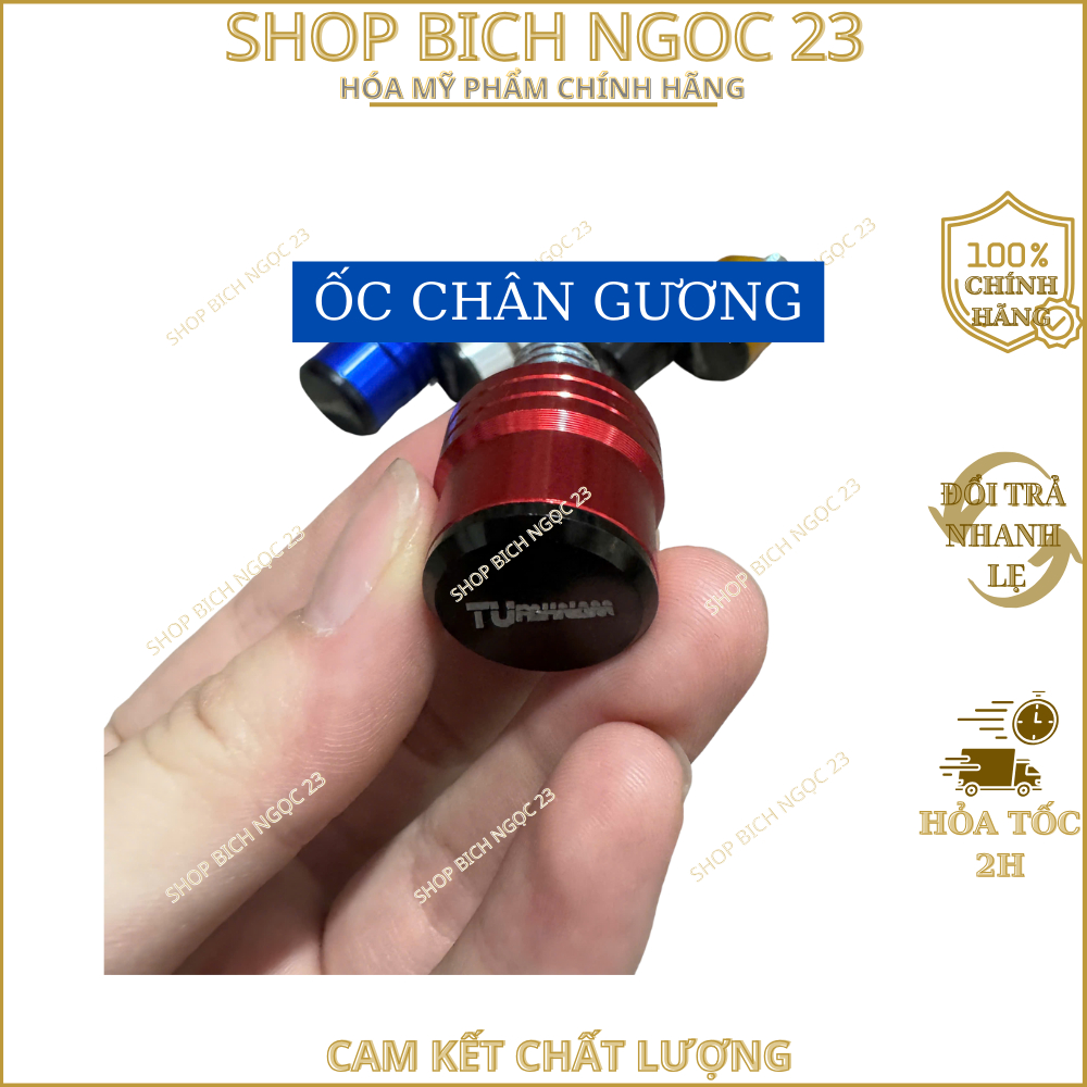 Ốc chân gương nắp chụp - chân 10ly cho các dòng xe, nhiều màu sắc lụa chọn