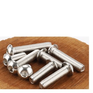 50 cái M3, M4 ,M5  bulong lục giác chìm đầu cầu inox201 M3-M5