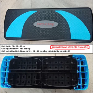Bục Nhảy AEROBIC Đài Loan PRO-CARE Jump Step - Loại Trung (Kích thước: 78 x 28 x 20 cm)