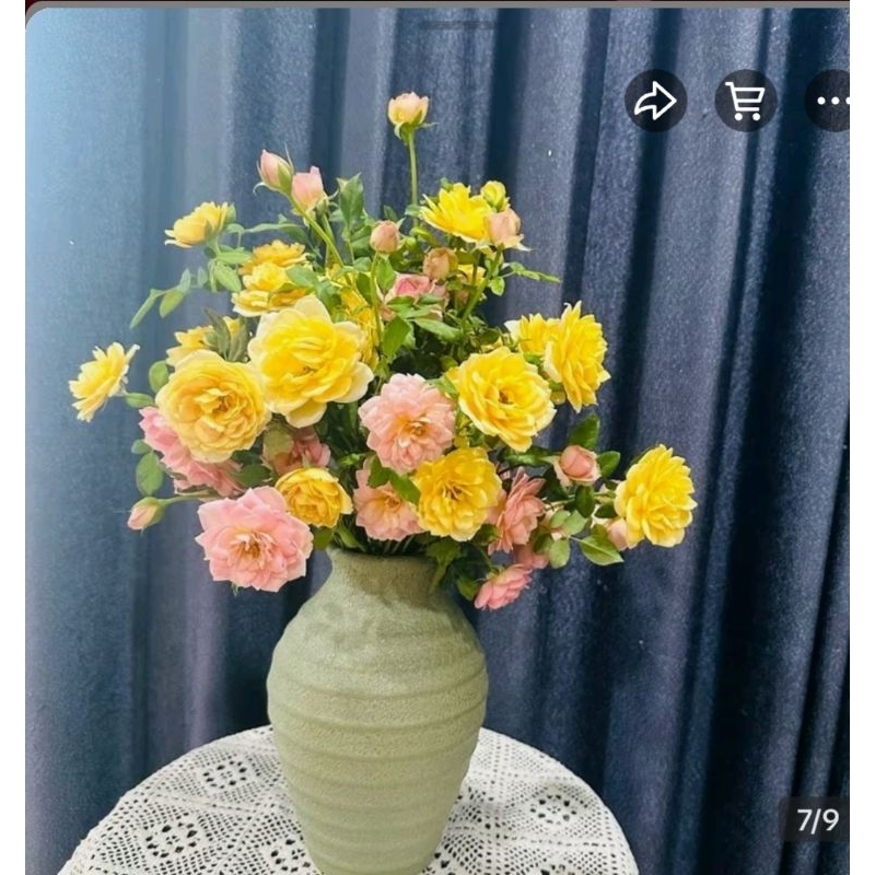 Bình gốm atlentic màu xanh bơ đa dạng mẫu cắm decor, trangg trí nhà, sự kiện, bình gốm Bát Tràng