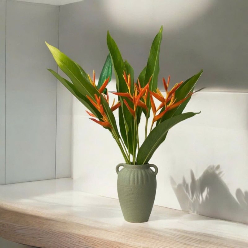 Bình gốm atlentic màu xanh bơ đa dạng mẫu cắm decor, trangg trí nhà, sự kiện, bình gốm Bát Tràng