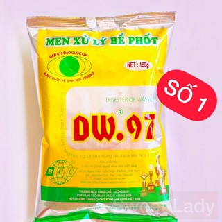 Men xử lý bể phốt siêu hiệu quả DW97 chính hãng bột xử lý tắc nghẽn bồn cầu, bồn rửa mặt, bồn rửa bát