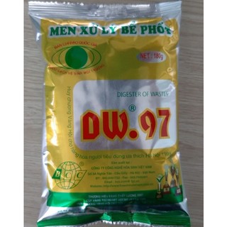 Men xử lý bể phốt siêu hiệu quả DW97 chính hãng bột xử lý tắc nghẽn bồn cầu, bồn rửa mặt, bồn rửa bát