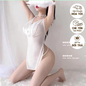 Dưới 65kg SX819 Váy ngủ sexy ren lưới có độ giãn - cosplay sexy quyến rũ - KELLYWANG