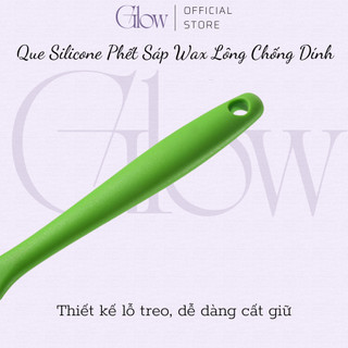 Que Silicone Màu Hồng Phết Sáp Wax Lông Chống Dính GLOW WAXING Dễ Dàng Vệ Sinh - 1035 CHE TÊN