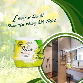 Combo 2 sáp thơm phòng 2 tầng Sara 200g khử mùi đa năng hương Chanh & Sả - SPCa000109