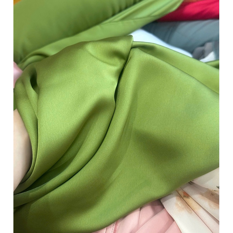 Xanh rêu satin