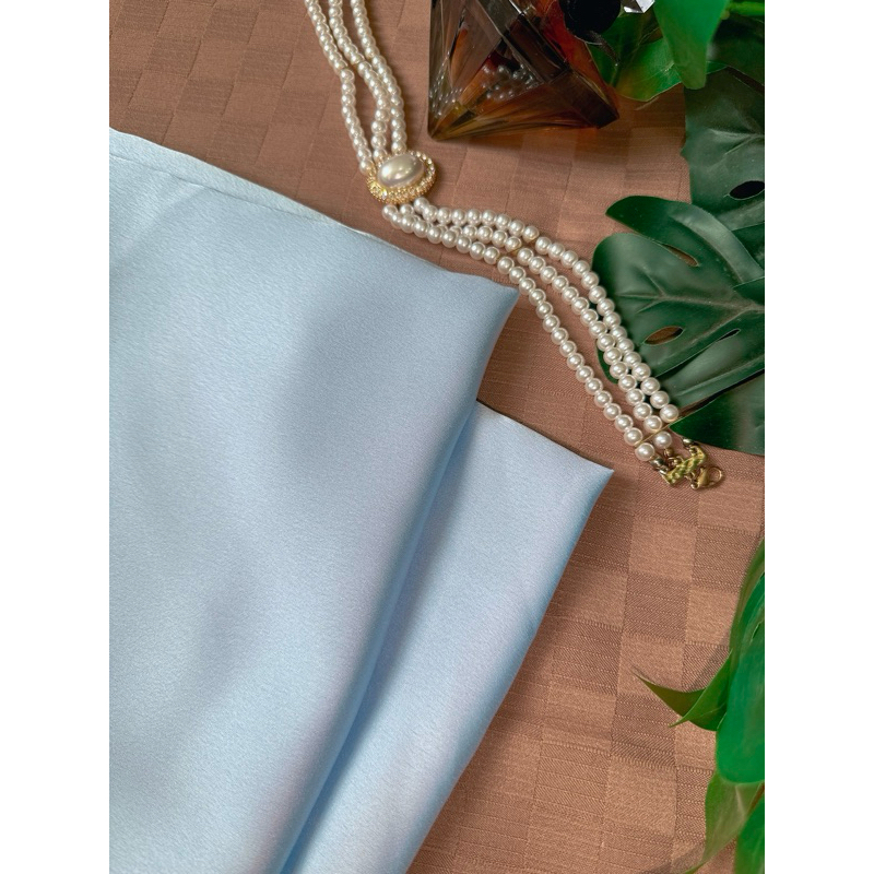 Xanh biển lợt satin