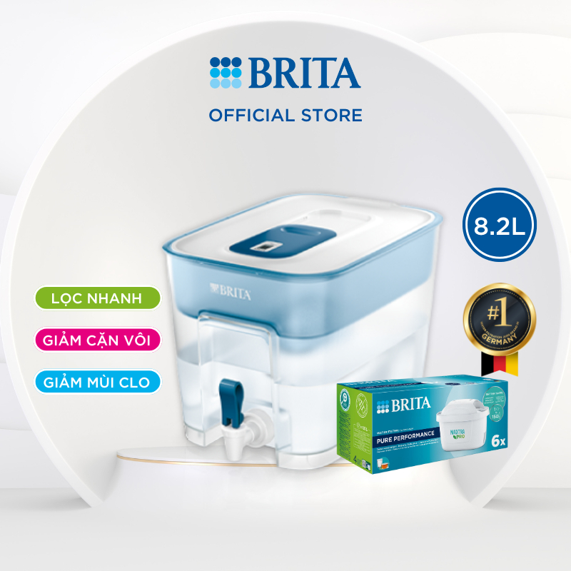 Ảnh Combo bình lọc nước BRITA Flow 8.2L + hộp 6 lõi lọc BRITA Maxtra Pro 1