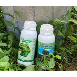 Combo 2 chai 500ml trichoderma và em root phòng héo xanh, thối rễ, kích rễ, dưỡng rễ, bén rễ nhanh