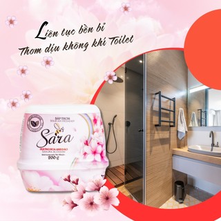 Sáp thơm phòng 2 tầng Sara 200g khử mùi đa năng hương Hoa Anh Đào - SPCa000108