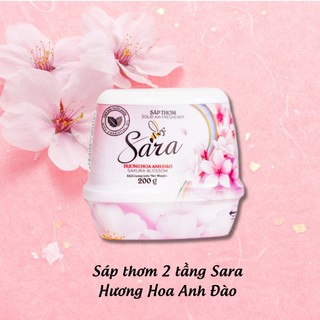 Sáp thơm phòng 2 tầng Sara 200g khử mùi đa năng hương Hoa Anh Đào - SPCa000108