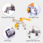 1/2" 2 vòi 1 chiều máy giặt/bể bơi 2 đầu ra 2 công tắc vòi