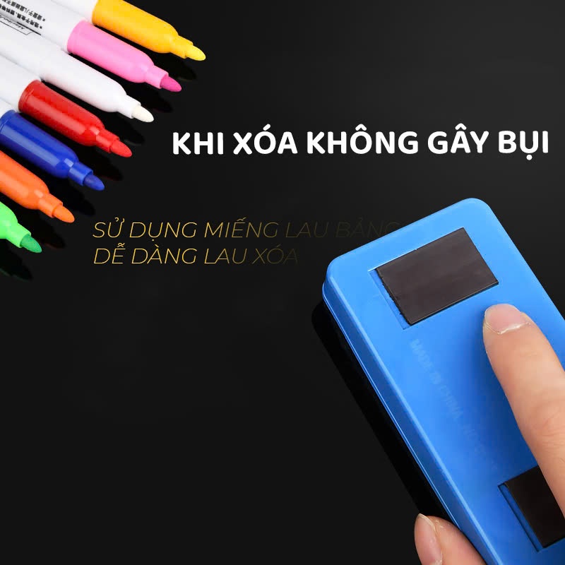 Set 7 Bút Huỳnh Quang Viết Menu Quảng Cáo Màu Sắc Tươi Sáng Dễ Dàng Tẩy Xóa