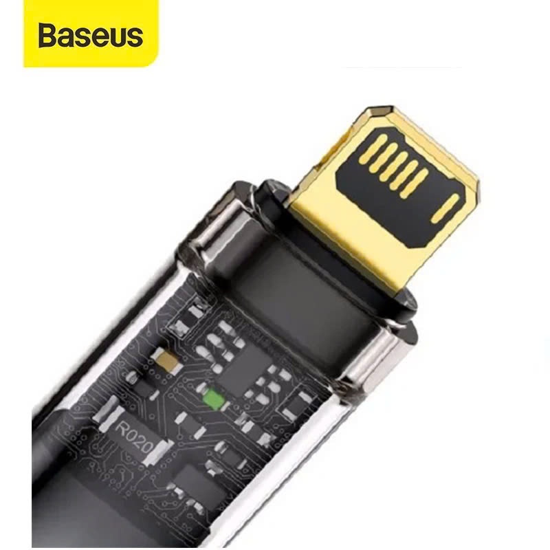 Ảnh Cáp sạc tự ngắt Baseus Explorer Series USB dùng cho iPhone/iPad 2.4A vải dù siêu bền dài 100CM ( Đen ) 2