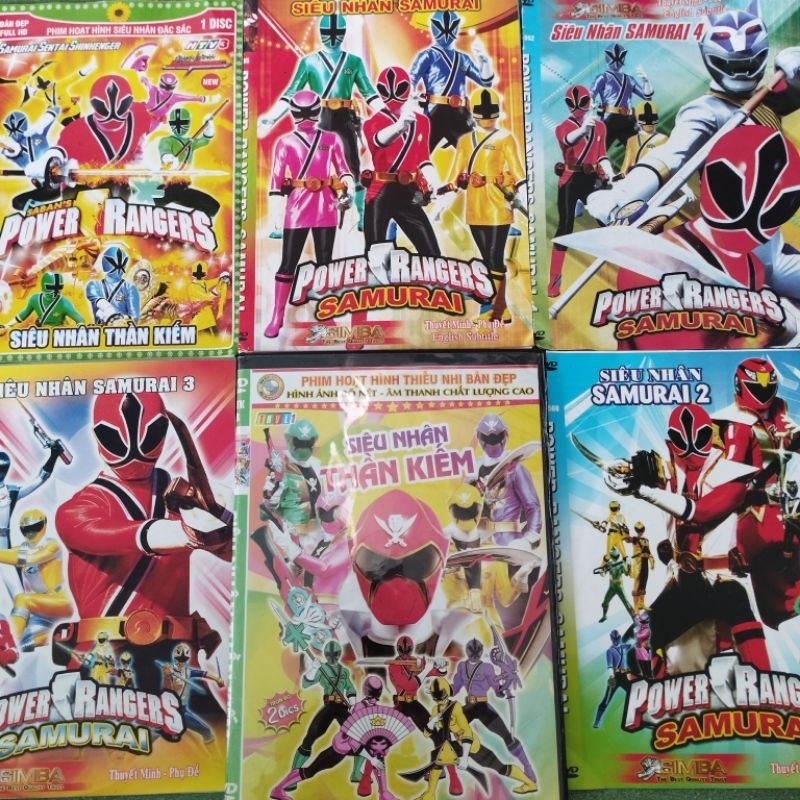 Đĩa dvd siêu nhân thần kiếm samurai s…