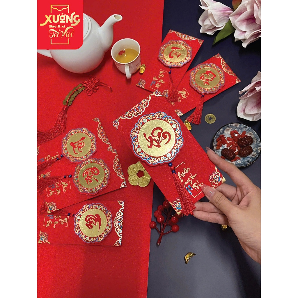 Lì Xì Đỏ Lì Xì Năm Mới Siêu Xuân Phát Tài Phúc Lộc Thọ Bao Lì Xì Tết Mừng Năm Mới Lì Xì Đỏ - Đồ Chơi Cho Bé PUKAPI