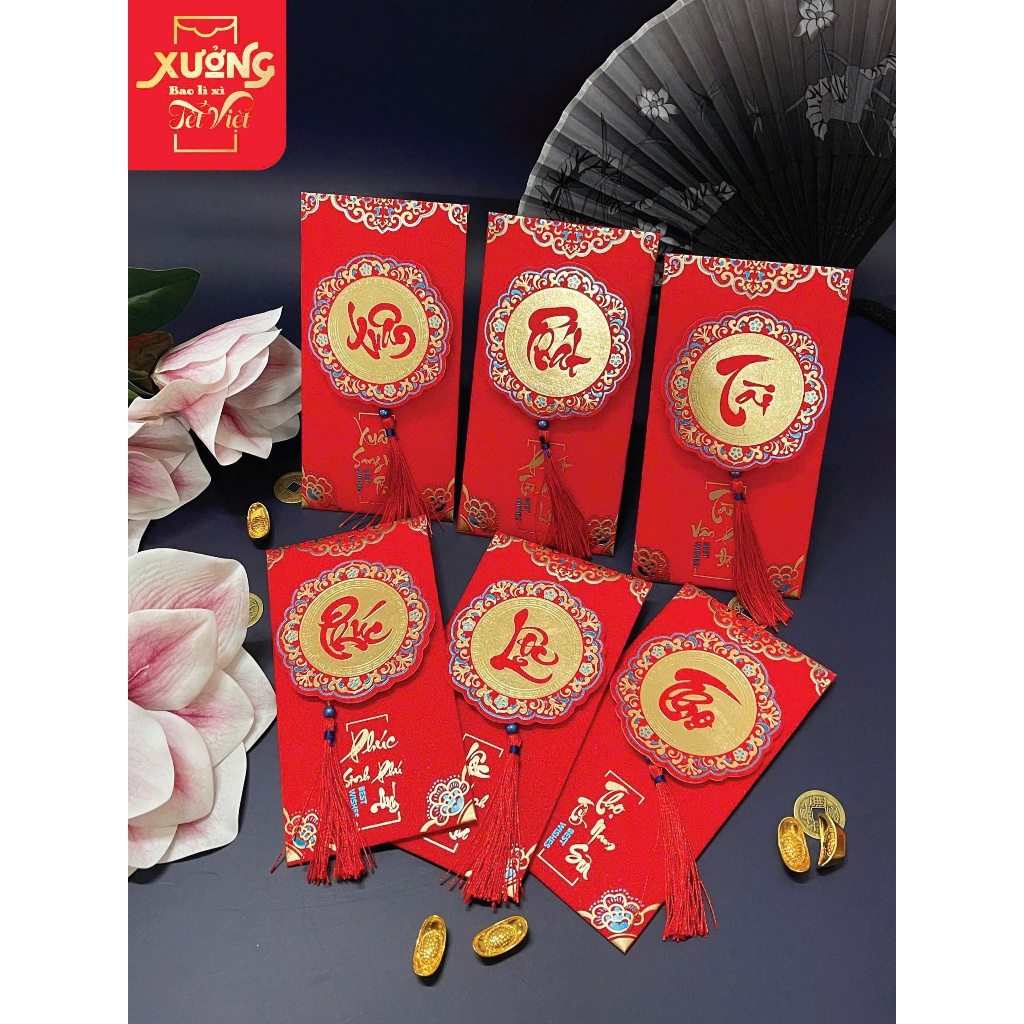 Lì Xì Đỏ Lì Xì Năm Mới Siêu Xuân Phát Tài Phúc Lộc Thọ Bao Lì Xì Tết Mừng Năm Mới Lì Xì Đỏ - Đồ Chơi Cho Bé PUKAPI