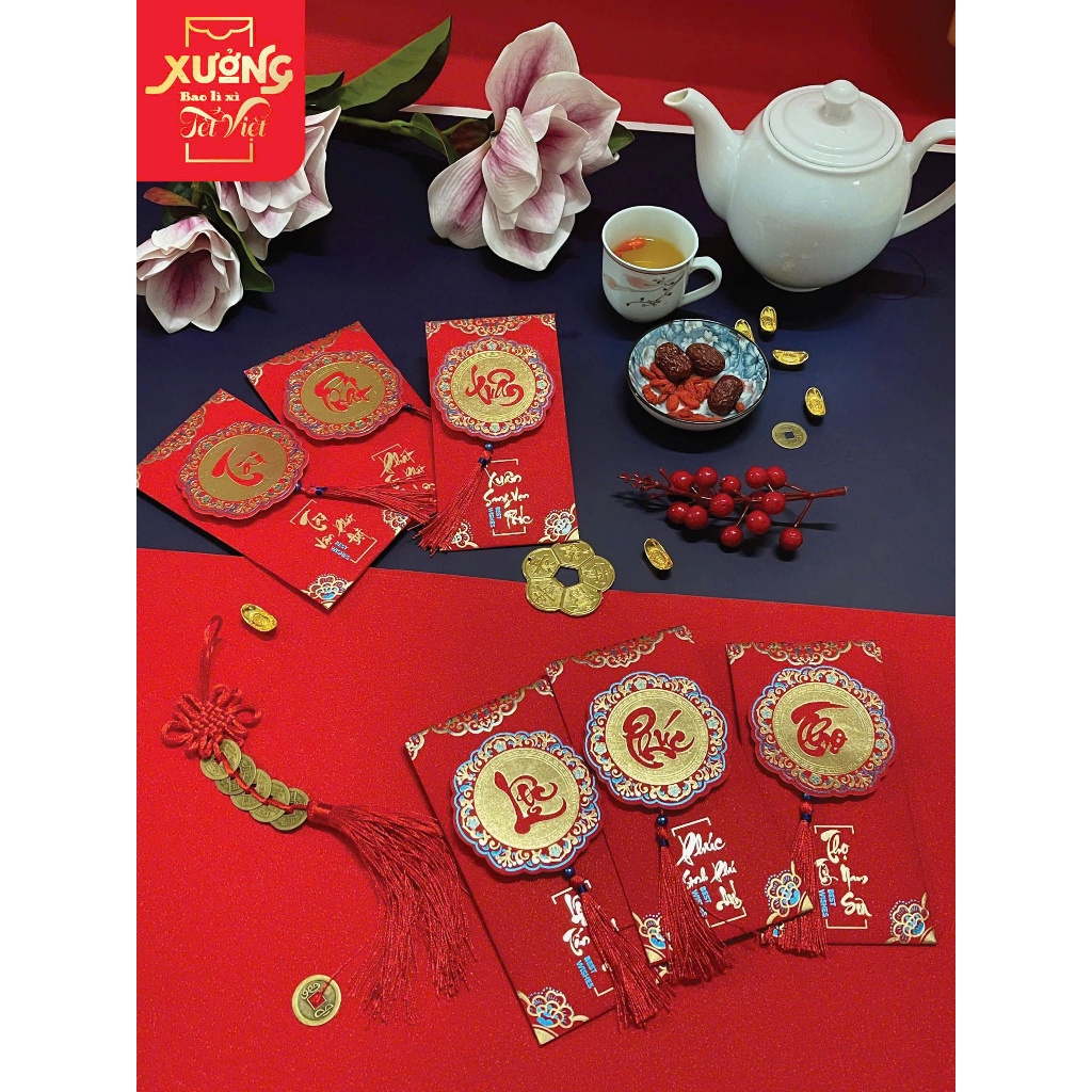 Lì Xì Đỏ Lì Xì Năm Mới Siêu Xuân Phát Tài Phúc Lộc Thọ Bao Lì Xì Tết Mừng Năm Mới Lì Xì Đỏ - Đồ Chơi Cho Bé PUKAPI
