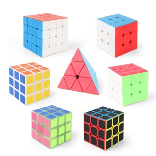 Rubik 3x3 Đồ Chơi Trí Tuệ, Khối Rubik Không Dán Rubik Xoay Mịn Nhanh Trò Chơi Giáo Dục Đồ Chơi Thông Minh 89081